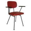 Rode Semi Hanglamp van Bonderup en Thorup voor Fog & Mørup, 1960s | 47 cm