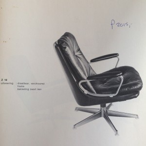 Gentilina Fauteuil van André Vandenbeuck voor Strässle, 1960s