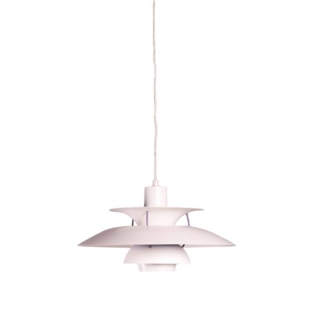 Witte PH 50 hanglamp, Louis Poulsen