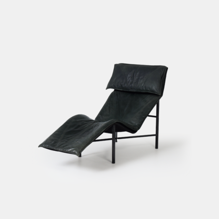 Chaise Longue SKYE van T. Bjorklund Voor Ikea, 1980s - Groen Leer