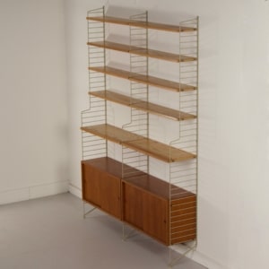 Wandsysteem van Kajsa &amp; Nils Strinning voor String Design AB &#8211; 1960s