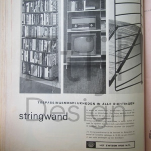 Wandsysteem van Kajsa &amp; Nils Strinning voor String Design AB &#8211; 1960s