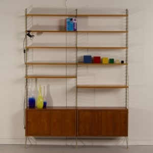 Wandsysteem van Kajsa &amp; Nils Strinning voor String Design AB &#8211; 1960s