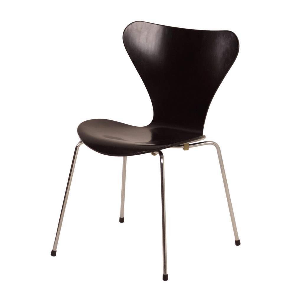 In de omgeving van Stun Verschrikking Zwarte Vlinderstoel van Arne Jacobsen voor Fritz Hansen, 1950s -