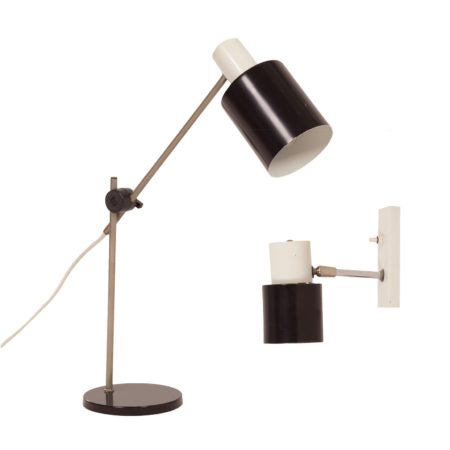 Hala Bureaulamp en Hala Wandlamp, 1960s