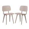 Set Rookbruine Plia Klapstoelen