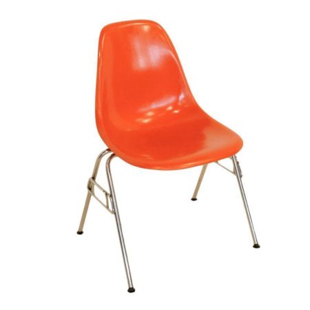 Oranje DSS Stoel van Charles Eames voor Herman Miller, 1950s