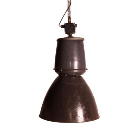 Grote Emaille Fabriekslamp van EFC, 1950s – (2)