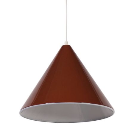 Bruine Emaille Biljart Hanglamp van Louis Poulsen, 1960s