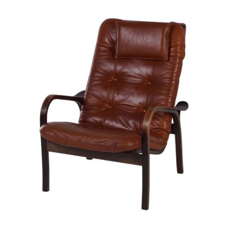 Ekstrom Fauteuil | Bruin Leder