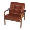 Ekstrom Fauteuil | Bruin Leder