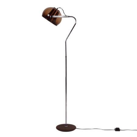 Herda Vloerlamp | Transparant Bruine Kap