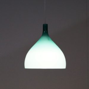 Groene Murano Hanglamp van Paolo Venini voor Venini &#038; C, 1960s