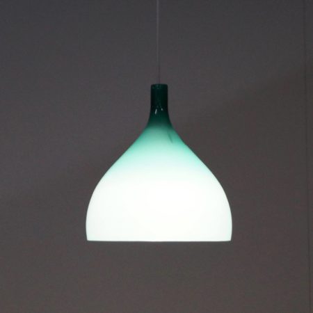 Groene Murano Hanglamp van Paolo Venini voor Venini &#038; C, 1960s