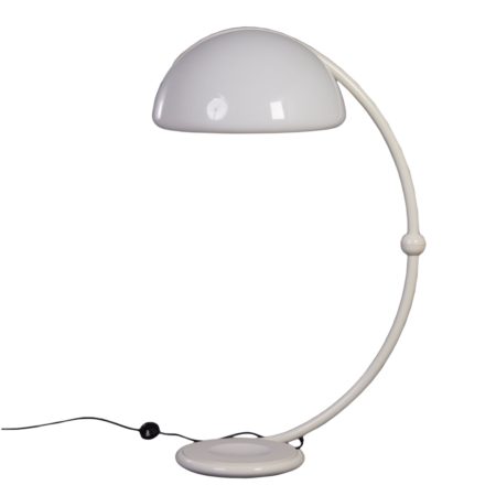 Serpente Vloerlamp van Elio Martinelli voor Martinelli Luce, 1965 - Model 2131 in Wit