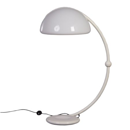 Serpente Vloerlamp van Elio Martinelli voor Martinelli Luce, 1965 – Model 2131 in Wit