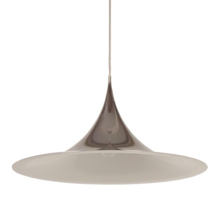 Grootste Semi Hanglamp van Bonderup en Thorup voor Fog en Morup, 1967 | Chroom