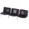 Martin Visser Osaka Fauteuil voor ‘t Spectrum, 1960s – Zwart Leer