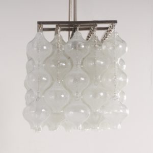 Tulipan Hanglamp met 162 Kelkjes van Kalmar, Oostenrijk 1960s | Unique Object