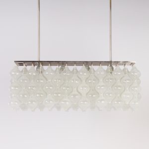Tulipan Hanglamp met 162 Kelkjes van Kalmar, Oostenrijk 1960s | Unique Object