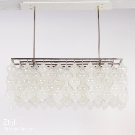 Unieke Kalmar Tulipan Hanglamp met 162 Kelkjes, Oostenrijk 1960s