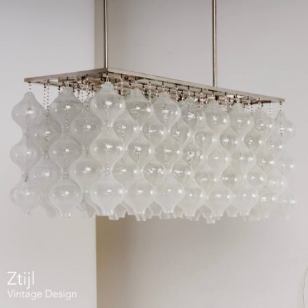 Unieke Kalmar Tulipan Hanglamp met 162 Kelkjes, Oostenrijk 1960s