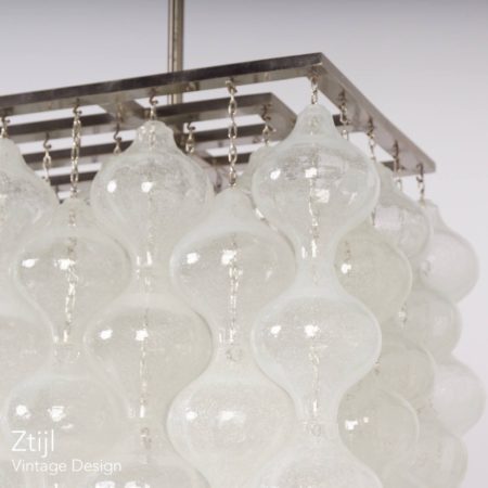 Unieke Kalmar Tulipan Hanglamp met 162 Kelkjes, Oostenrijk 1960s