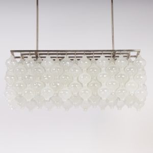 Tulipan Hanglamp met 162 Kelkjes van Kalmar, Oostenrijk 1960s | Unique Object