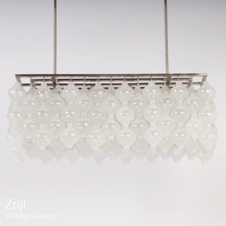 Unieke Kalmar Tulipan Hanglamp met 162 Kelkjes, Oostenrijk 1960s