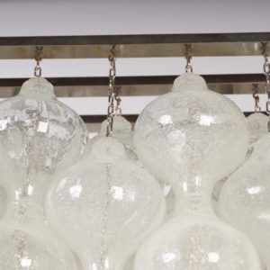 Tulipan Hanglamp met 162 Kelkjes van Kalmar, Oostenrijk 1960s | Unique Object