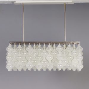Tulipan Hanglamp met 162 Kelkjes van Kalmar, Oostenrijk 1960s | Unique Object