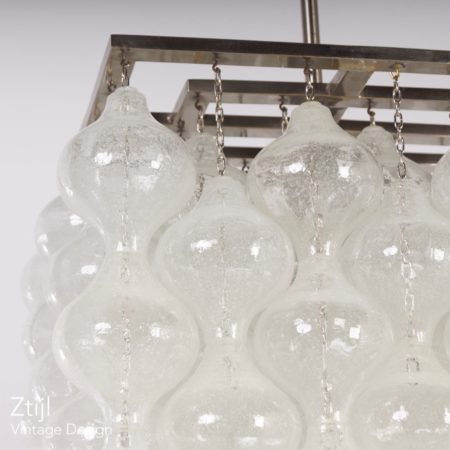 Unieke Kalmar Tulipan Hanglamp met 162 Kelkjes, Oostenrijk 1960s