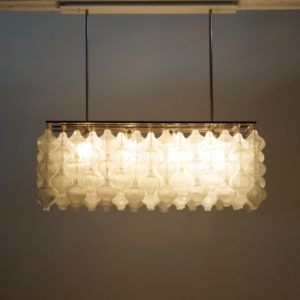 Tulipan Hanglamp met 162 Kelkjes van Kalmar, Oostenrijk 1960s | Unique Object