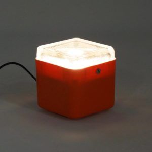 Italiaans Tafellampje van Lamperti Robbiate, 1970s, Oranje