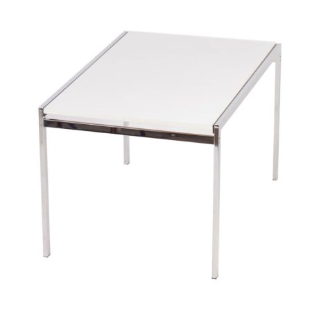 TU30 Eettafel Cees BRAAKMAN voor Pastoe, 1960s – uitschuifbaar, wit