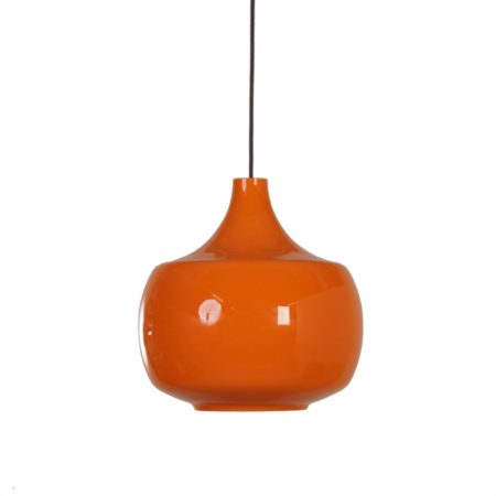 Oranje Murano Hanglamp van Paolo Venini voor Venini & C, 1960s Italië