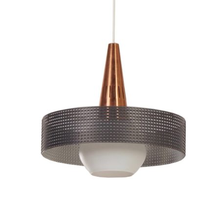 Geperforeerde Vintage Hanglamp in de stijl van Pilastro en Mategot &#8211; 1960s