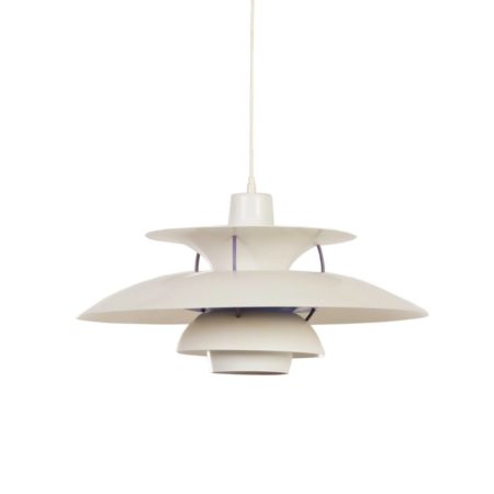 PH 5 hanglamp van Poul Henningsen voor Louis Poulsen, 1958 - Wit