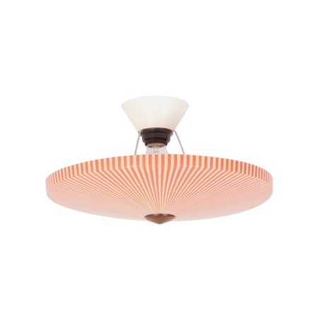 Phillips Plafondlamp Rood Wit Gestreept, 1960s