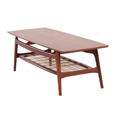 Teakhouten Salontafel van Louis van Teeffelen voor Wébé, 1960s