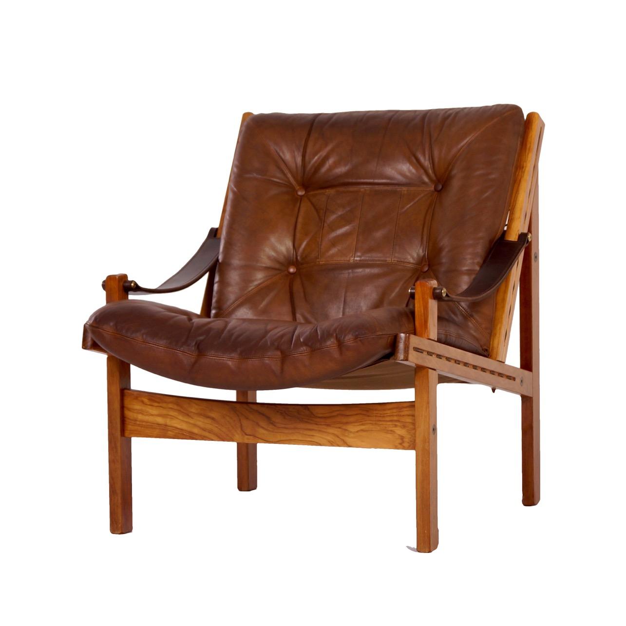 Hunter Safari Fauteuil door Torbjörn Afdal voor Bruksbo Noorwegen, 1960s