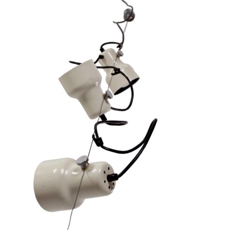 Gepo Hanglamp met Drie Witte Spots, 1970s