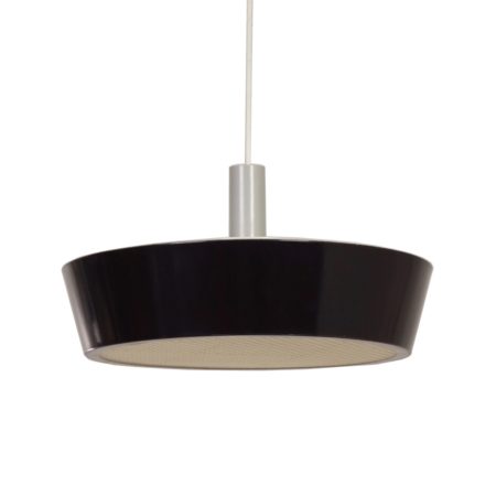 Grote Zwarte Hiemstra Evolux Wandlamp , 1960s