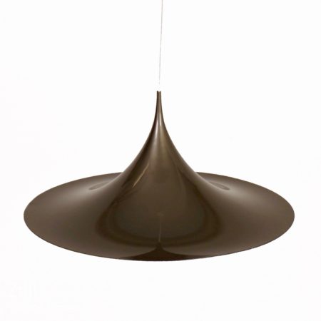 Zilvergrijze Semi Hanglamp van Bonderup & Thorup voor Fog & Morup, 1967 – 59 cm