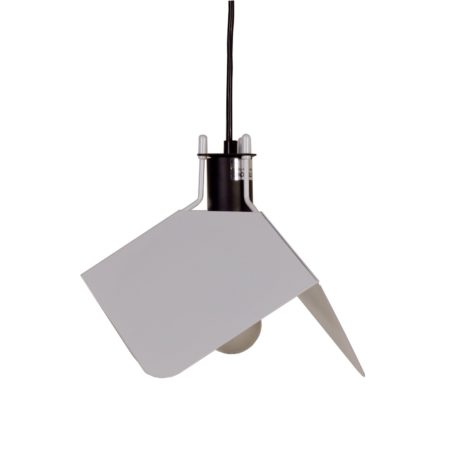 Triedro Hanglamp van Joe Colombo voor Stilnovo, 1970s - Wit