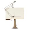 Industriële Nike Tekentafel, Laag Model Met Jenny Tekenliniaal en Lamp – Zweden, 1950s