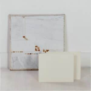 Wit Marmeren Salontafel van Paul Kingma, 1980s | 57 CM