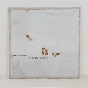 Wit Marmeren Salontafel van Paul Kingma, 1980s | 57 CM