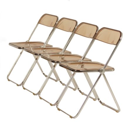 Plia Klapstoelen door Giancarlo Piretti voor Castelli 1960s – Set van 4