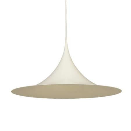 Witte Semi Hanglamp van Bonderup en Thorup voor Fog & Morup, 1960s - 70 cm